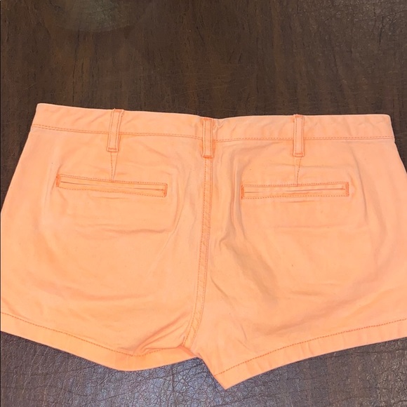 Express Neon Orange Shorts - Picture 2 of 6